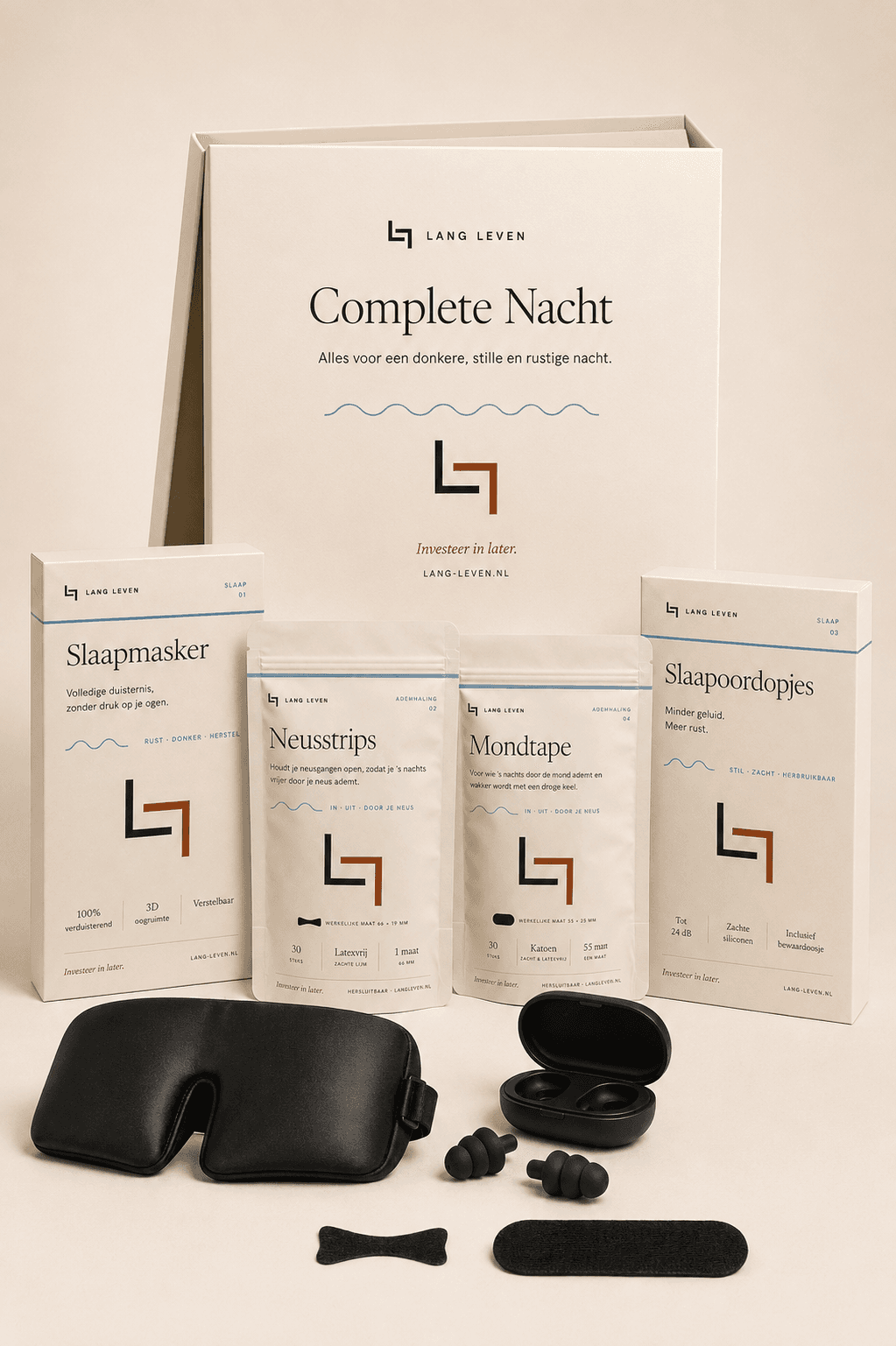 Complete Nacht, de vier producten in een geschenkdoos